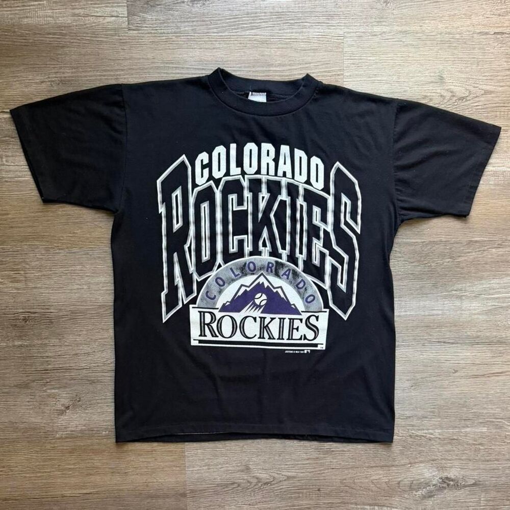 Rockies Men's Black T-shirt